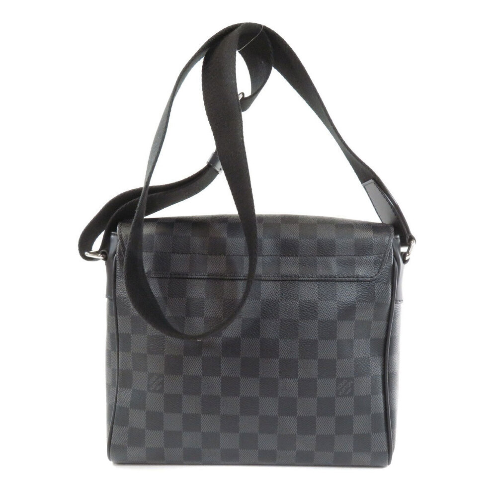Louis Vuitton District Bag Graphite Shoulder NM Damier Black Canvas Black